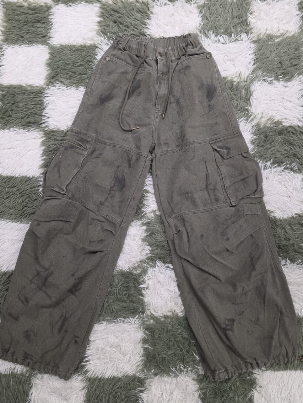 Dressed In Lala You Don't Own Me Ultra Wide Leg Cargo Pants